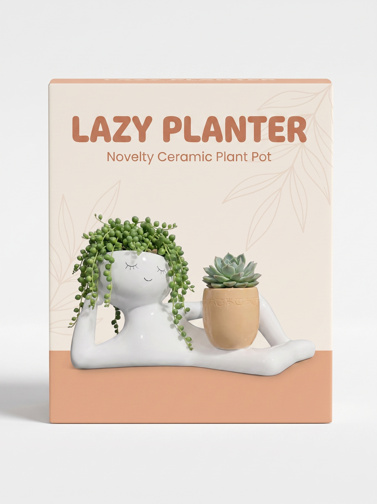 The Lazy Planter™ — Reclining Ceramic Plant Pot
