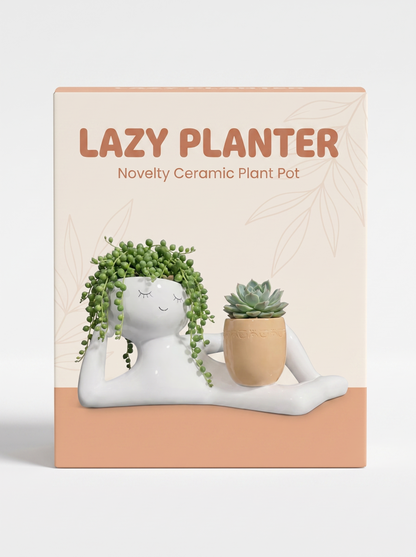 The Lazy Planter™ — Reclining Ceramic Plant Pot