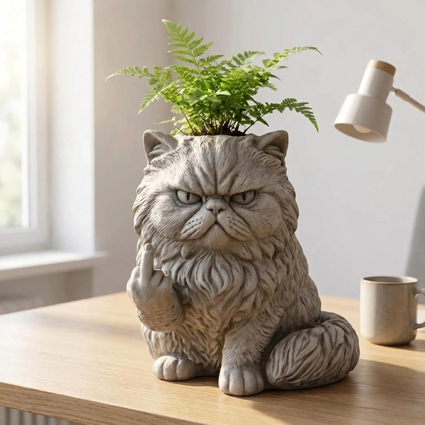 Grumpy Cat Planter